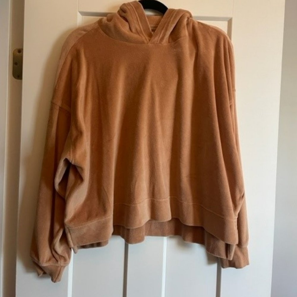AERIE Velour Boxy Fit Sweatshirt